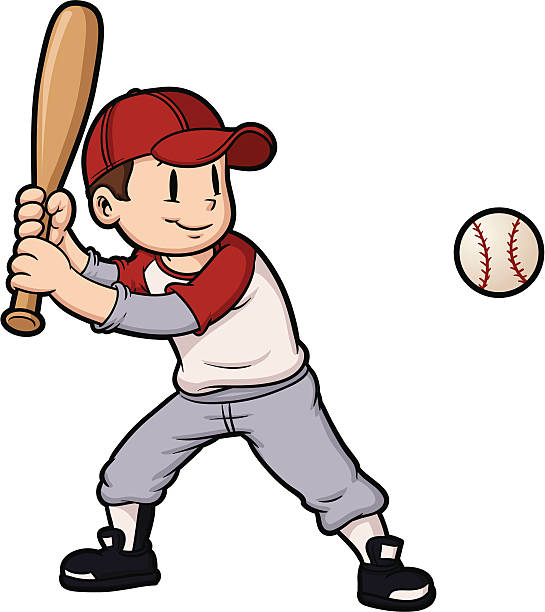 basic skills in playing baseball clipart